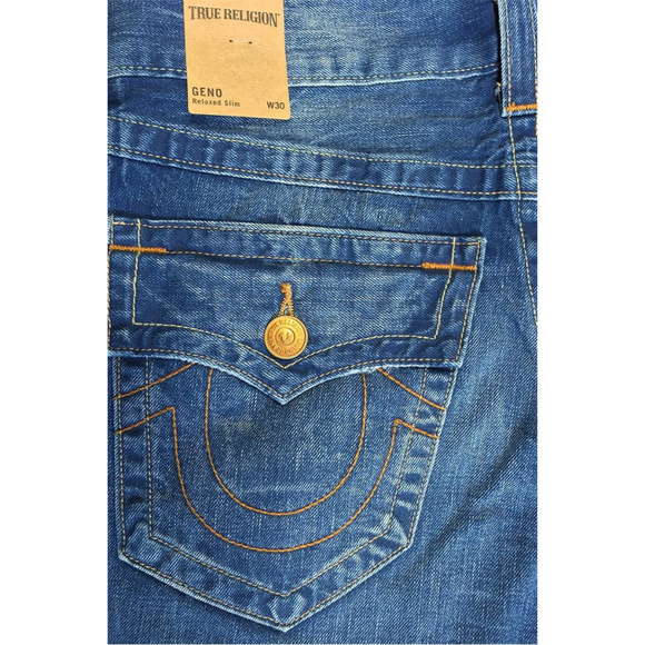 True Religion - Geno W/Flap Slim Men's Jeans - Picture 2 of 3